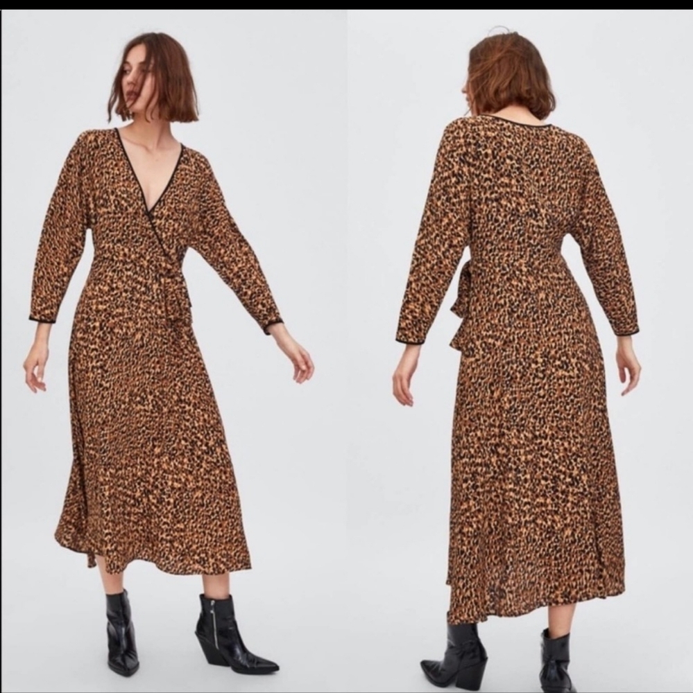 ZARA Women Leopard Dress